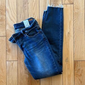 Abercrombie & Fitch Dark Blue Cropped Jeans